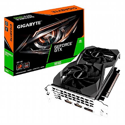 Placa de Vídeo - GeForce GTX 1650 4GB GDDR5 128bits - Windforce OC Edition - Gigabyte GV-N1650OC-4GD