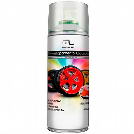 Acessorio automotivo - Spray de Envelopamento Líquido Emborrachado Multilaser - 400ml - Branco Fosco - AU421