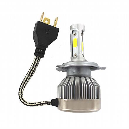 Lâmpada - Lâmpada para Moto H4 35W Super LED 3D - 6200k - 2800 Lúmens - Unitária - Multilaser AU845