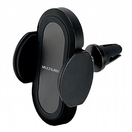 Carregadores - Carregador Veicular para Celular sem Fio com Suporte Multilaser Concept - Carregamento Ultra Rápido - Potência de 10W - 2A - Preto - CB131