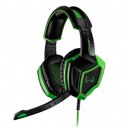 Fone de Ouvido - Headset Gamer Multilaser Warrior Ares - Áudio 7.1 Canais 3D - com Microfone - Controle de volume no cabo - Conector USB - PH224