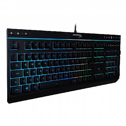 Teclado - Teclado Gamer Kingston HyperX Alloy Core - Anti-Ghosting - LED com efeitos RGB - ABNT - HX-KB5ME2-BR