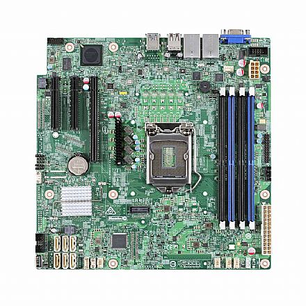 Placa Mãe para Intel - Intel DBS1200SPSR (LGA 1151 - DDR4 2133) - Chipset Intel C232 - Micro ATX