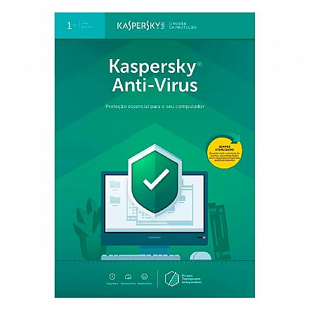 Software - Kaspersky Antivírus - Licença de 1 ano - para 1 PC - Versão Download