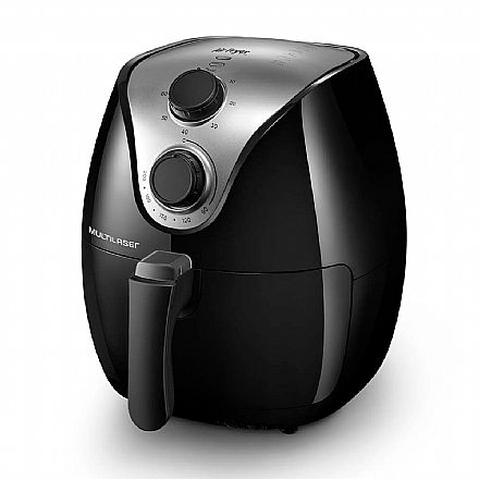 Eletroportáteis - Fritadeira Elétrica sem Óleo Air Fryer Gourmet - 127V - 1500W - Capacidade de 4 Litros - Preta - Multilaser CE021