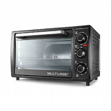 Eletroportáteis - Forno Elétrico - 127V - 1500W - 36 Litros - com Temporizador e Seletor de Temperatura - Preto - Multilaser CE023