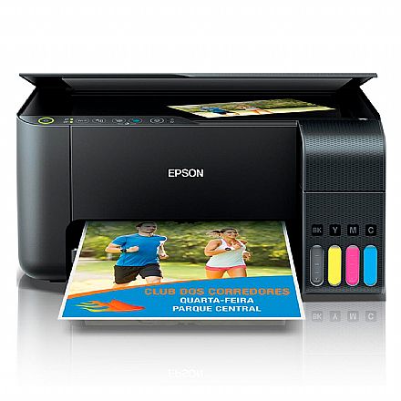 Multifuncional - Multifuncional Epson EcoTank L3150 - Tanque de Tinta - USB, Wi-Fi, Wi-Fi Direct® - Impressora, Copiadora e Scanner - C11CG86302