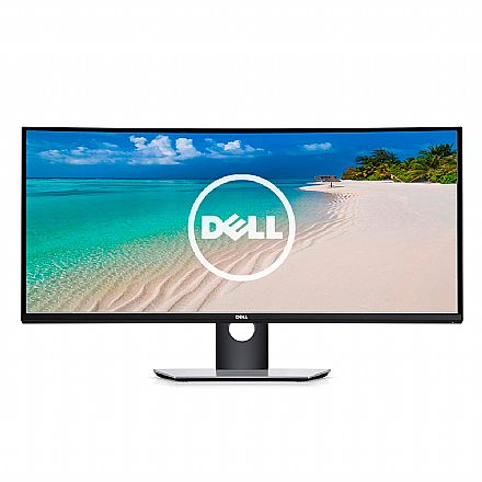 Monitor - Monitor 34" U3417W Dell UltraSharp Curvo - Wide Quad HD - Som Integrado - com Rotação, Ajuste de Altura e Inclinação - USB 3.0 - HDMI/DisplayPort/Mini DisplayPort - Outlet - Garantia 90 dias