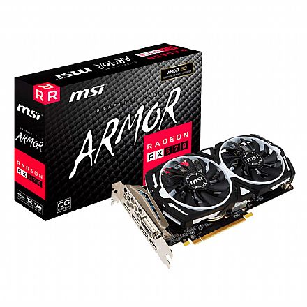 Placa de Vídeo - AMD Radeon RX 570 4GB GDDR5 256bits - Armor OC Edition - 912-V341-297