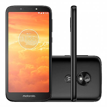 Smartphone - Smartphone Motorola Moto E5 Play - Tela 5.6" Max Vision, 16GB, Dual Chip 4G, Câmera 8MP e Flash Frontal, Leitor de Digital - Preto - XT1920-19