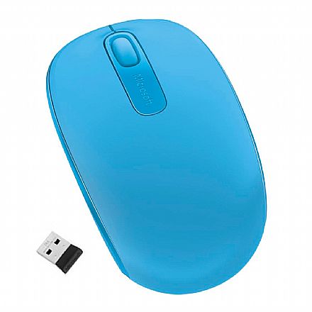 Mouse - Mouse sem Fio Microsoft Mobile 1850 - Azul Turquesa - U7Z-00055