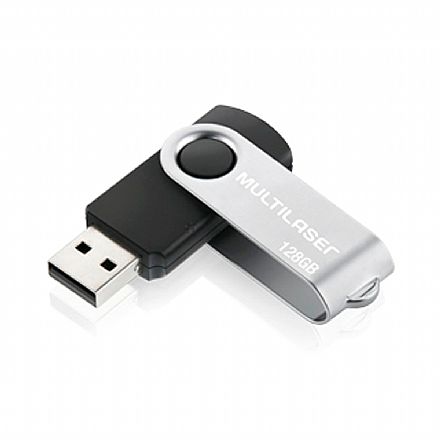 Pen Drive - Pen Drive 128GB Multilaser Twist - PD591