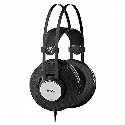 Fone de Ouvido - Fone de Ouvido AKG K72 Estúdio - Over Ear Profissional - Cabo 3m - Conector P2 e adaptador P10 - Drives de 40mm