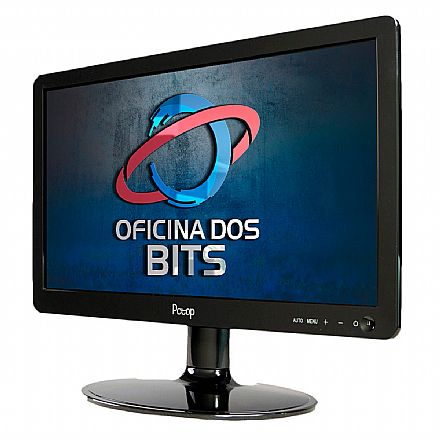 Monitor - Monitor 15.6" PCTop MLP156HDMI - HD - 5ms - Suporte VESA - HDMI/VGA