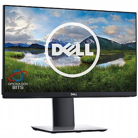 Monitor - Monitor 23" Dell P2319H Professional - Full HD IPS - Vertical - Regulagem de Altura, Rotação 90° - HUB USB - DisplayPort/HDMI/VGA