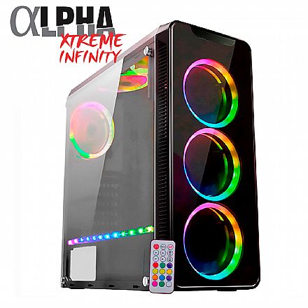 Computador Gamer - PC Gamer Bits Alpha Xtreme Infinity - Intel® Core i5 9400F, 16GB, HD 1TB, Geforce RTX 2070 8GB