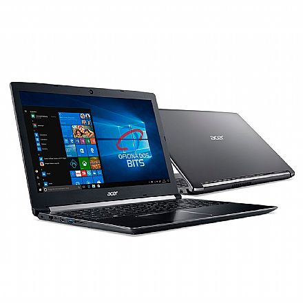 Notebook - Notebook Acer Aspire A515-51-75RV - Tela 15.6", Intel i7 7500U, 8GB, SSD 240GB, Windows 10