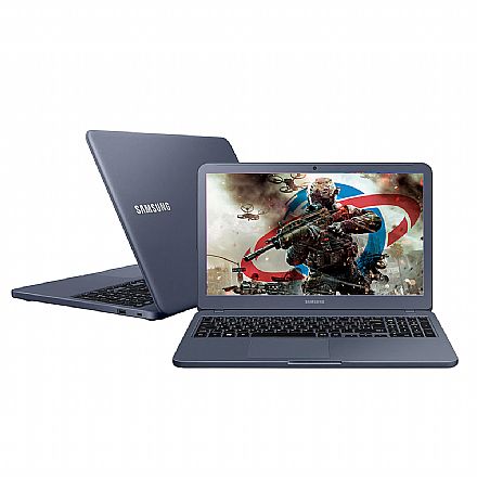 Notebook - Notebook Samsung Expert X40 - Tela 15.6", Intel i5 8265U, 8GB, HD 1TB, GeForce MX110 2GB, Windows 10 - Titanium - NP350XBE-XD1BR