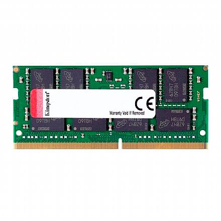 Memória para Notebook - Memória SODIMM 16GB DDR4 2400MHz Kingston - para Notebook - CL17 - KVR24S17D8/16