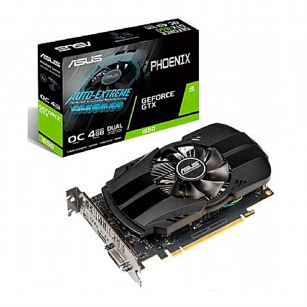 Placa de Vídeo - GeForce GTX 1650 4GB GDDR5 128bits - Phoenix - Asus PH-GTX1650-O4G