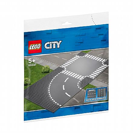 Brinquedo - LEGO City - Curva e Cruzamento - 60237