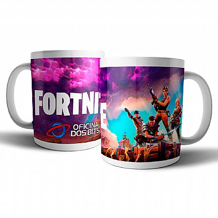 Acessórios - Caneca de porcelana - Fortnite - Oficina dos Bits