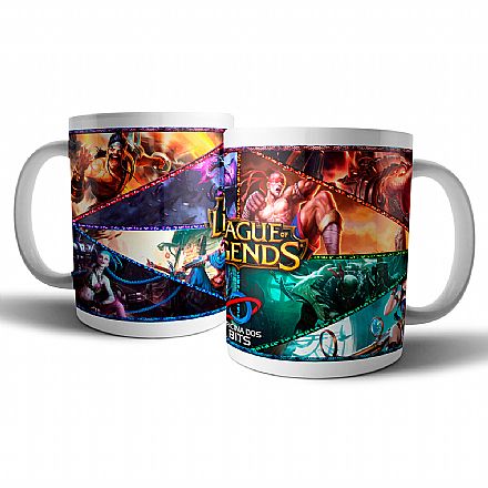 Acessórios - Caneca de porcelana - League of Legends - Oficina dos Bits