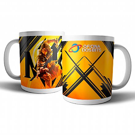 Acessórios - Caneca de porcelana - Mortal Kombat - Oficina dos Bits