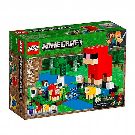 Brinquedo - LEGO Minecraft - A Fazenda da Lã - 21153