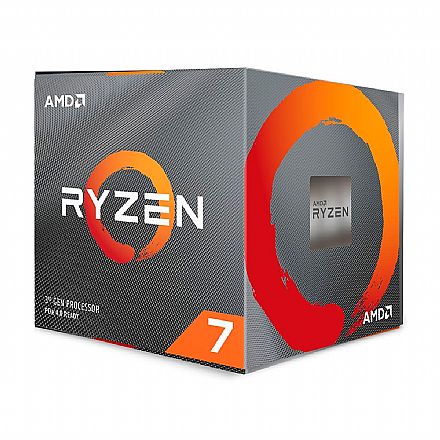 Processador AMD - AMD Ryzen 7 3700X Octa Core - 16 Threads - 3.6GHz (Turbo 4.4GHz) - Cache 32MB - AM4 - TDP 65W - 100-100000071BOX - sem gráfico integrado