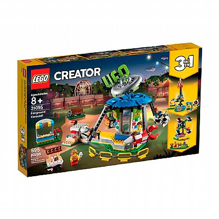 Brinquedo - LEGO Creator - Modelo 3 Em 1: Parque de Diversões - 31095