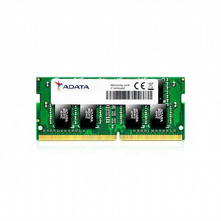 Memória para Notebook - Memória SODIMM 16GB DDR4 2666MHz Adata - para Notebook - AM1P26KCST2-BBTS