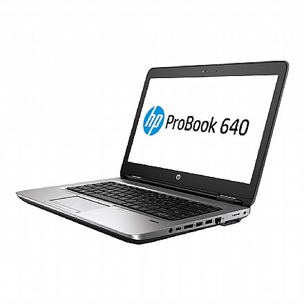 Notebook - Notebook HP 640 G2 - Tela 14", Intel i5 6300U, 16GB, SSD 480GB, Intel HD Graphics 520, Windows 10 Professional