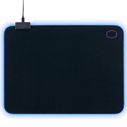 Mouse pad - Mousepad Cooler Master Masteraccessory MP750 - com iluminação RGB - Médio - 370 x 270 x 3mm - MPA-MP750-M