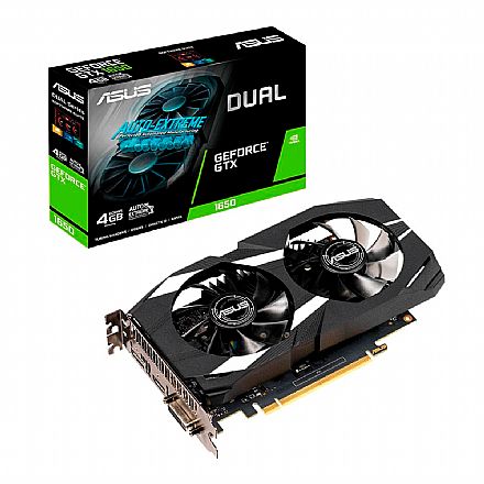 Placa de Vídeo - GeForce GTX 1650 4GB GDDR5 128bits - OC Edition - Asus DUAL-GTX1650-O4G