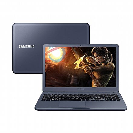 Notebook - Notebook Samsung Expert X50 - Tela 15.6", Intel i7 8565U, 20GB, SSD 240GB + HD 1TB, GeForce MX110 2GB, Windows 10 - Titanium - NP350XBE-XH3BR