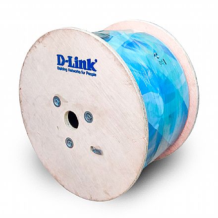 Bobina de Cabo SFTP Cat 6 para rede - D-Link NCB-C6SGRYR-305 - Blindagem Dupla - Homologado - 305 metros - CM - Cinza Cabo de rede - Bobina de Cabo SFTP Cat 6 para rede - D-Link NCB-C6SGRYR-305 - Blindagem Dupla - Homologado - 305 metros - CM - Cinza