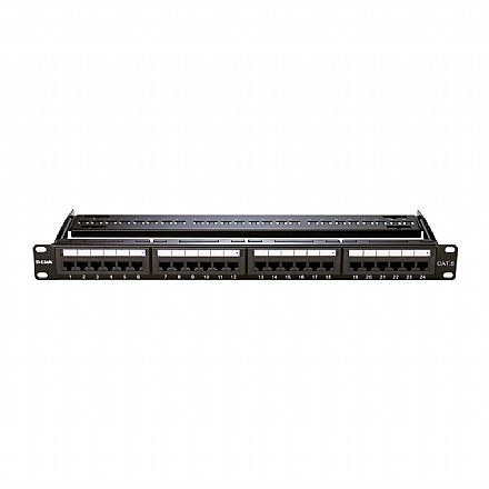 Acessórios para rede - Patch Panel 24 Portas Cat 6 - D-Link NPP-C61BLK241