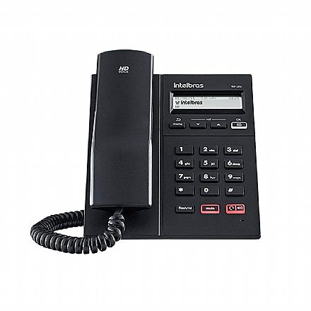 VOIP - Telefone IP Intelbras TIP 125i VOIP - POE - Protocolo SIP 2.0, Display Gráfico, Viva-voz - Preto