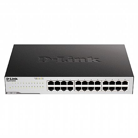 Rede Switch - Switch 24 portas D-Link DGS-1024C - Gigabit