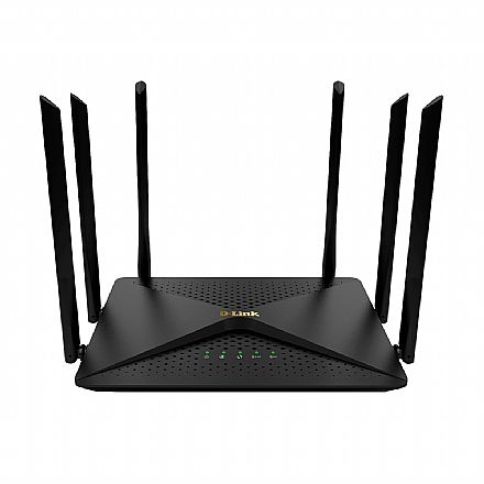 Roteador, Repetidor & Acess Point - Roteador Wi-Fi D-Link DIR-846 AC1200 - Gigabit - Dual Band 2.4 GHz e 5 GHz - MU-MIMO e SmartBeam - 6 Antenas de 5dBi