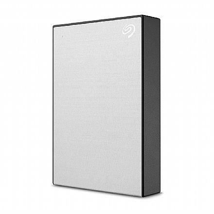 HD Externo - HD Externo 4TB Portátil Seagate Plus Slim - USB 3.0 - Prata - STHP4000401