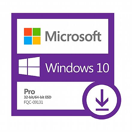 Software - Windows 10 Professional - Versão Download ESD - FQC-09131