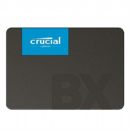 SSD - SSD 480GB Crucial BX500 - SATA - Leitura 540MB/s - Gravação 500MB/s - CT480BX500SSD1