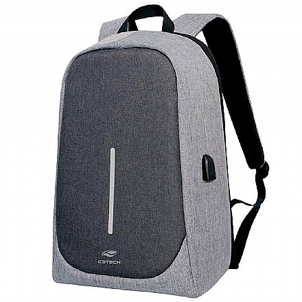 Mochila / Bolsas - Mochila C3Tech Tokyo - para Notebook - MC-100GY - Cinza