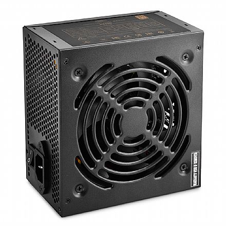 Fonte - Fonte 500W Deepcool DA500 V2 - PFC Ativo - Eficiência 85% - 80 PLUS® Bronze - DP-BZ-DA500N