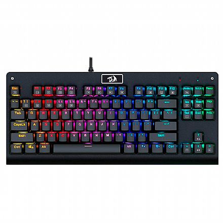 Teclado - Teclado Mecânico Gamer Redragon Dark Avenger - RGB - Switch Outemu Blue - ABNT2 - K568RGB-2 BLUE