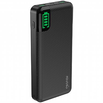 Carregadores - Power Bank Carregador Portátil Geonav PB20KBK - Bateria Externa 20.000mAh - USB - para Smartphones, Tablets - Preto