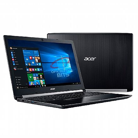 Notebook - Notebook Acer Aspire A515-51-37LG - Tela 15.6", Intel i3 8130U, 8GB, SSD 240GB + HD 1TB - Windows 10 Professional