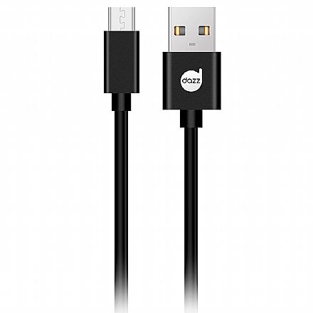 Cabo & Adaptador - Cabo Micro USB para USB - 90cm - Preto - Dazz 6013633